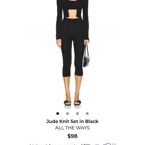All The Ways Women's Black Knit Capris